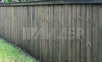 Дачный деревянный забор на участок ДВ-178 - фото 1