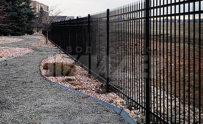 Двухметровый сварной забор для загородного дома СВ-142 - фото 3