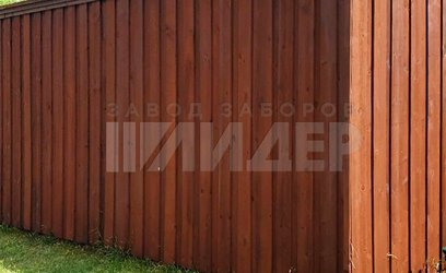 Садовый деревянный забор шахматка ДВ-237 - фото 3