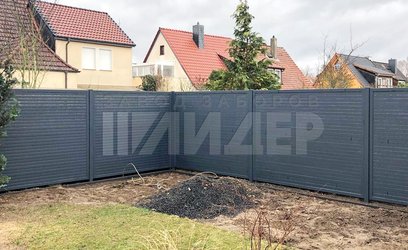Вентилируемый забор из древесно-полимерного композита ДК-112 - фото 1