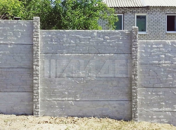 Еврозабор на неровный участок  ЕВ-129