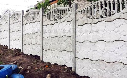 Еврозабор для участка с уклоном  ЕВ-144 - фото 1