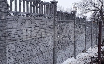Еврозабор с решеткой на неровный участок ЕВ-170 - фото 2