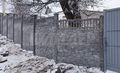 Еврозабор с решеткой на неровный участок ЕВ-170 - фото 3