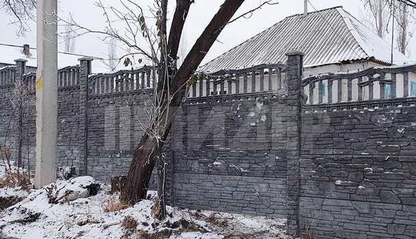 Еврозабор с решеткой на неровный участок ЕВ-170 - фото 4