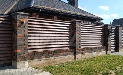 Высокое заборное ограждение для загородного участка ЖЗ-113 - фото 1