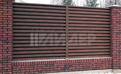 Комбинированный забор жалюзи Эксклюзив ЖЗ-193 - фото 1